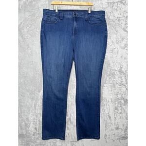 NYDJ Jeans Womens 20W Blue Straight Lift Tuck Technology Made in USA Plus Size